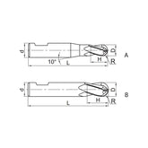 Solid carbide milling Ball nose cutter High-performance machining EPM-4B-W - Makotools Industrial Supply Tools for Metal Cutting